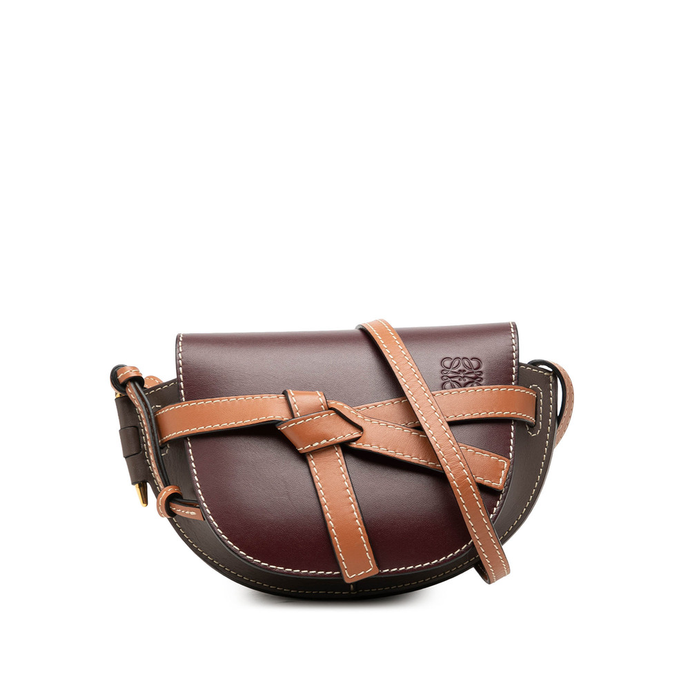 Pre-Loved LOEWE Mini Tricolor Leather Gate Crossbody